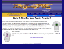 Tablet Screenshot of familyreunion.jimmyjamtshirts.com